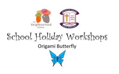 School Holiday Workshop – Origami Butterfly by S. Short (Ages 5 *with help* -16 years old)