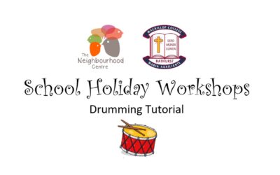School Holiday Workshops – Drumming Tutorial by A. Clements (Ages 8-16 years old)